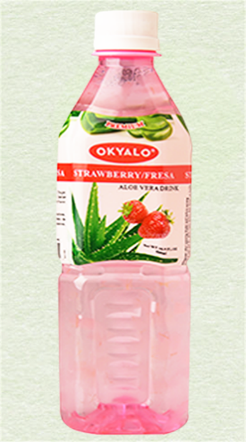 500ml strawberry aloe vera drink